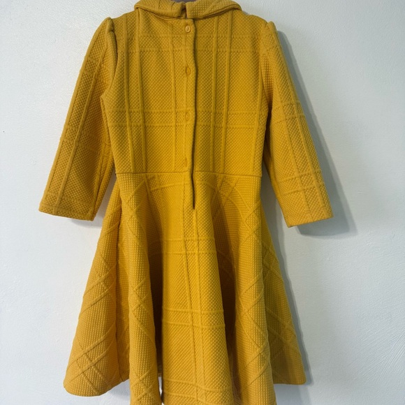 Janie and Jack Mustard Textured Dress - Picture 4 of 7
